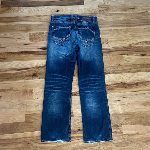 Men's BKE Buckle Tyler Straight Distressed 31 R Jeans - Picture 5 of 7